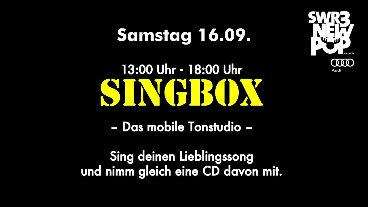 Unser mobiles Profi-Studio auf dem New Pop Festival 2017